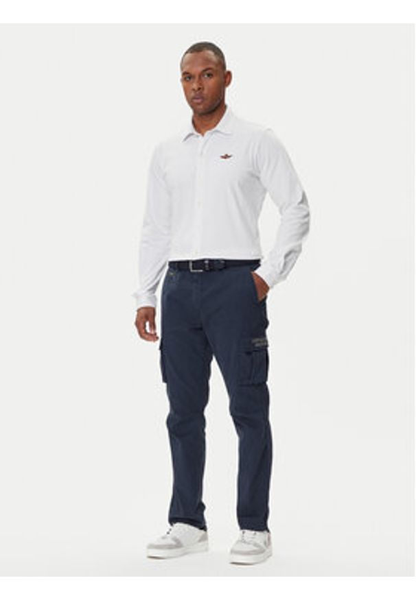 Aeronautica Militare Koszula 252CA1265UP00342 Biały Regular Fit. Kolor: biały. Materiał: bawełna