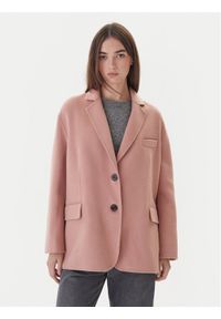 ViCOLO Płaszcz wełniany TF0005 Różowy Regular Fit. Kolor: różowy. Materiał: syntetyk #1