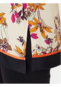 SIMONA CORSELLINI - Simona Corsellini Bluzka P26CPTO01801 Kolorowy Regular Fit. Materiał: satyna. Wzór: kolorowy #3