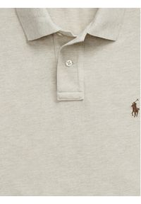 Polo Ralph Lauren Polo 710536856215 Beżowy Slim Fit. Typ kołnierza: polo. Kolor: beżowy. Materiał: bawełna #5