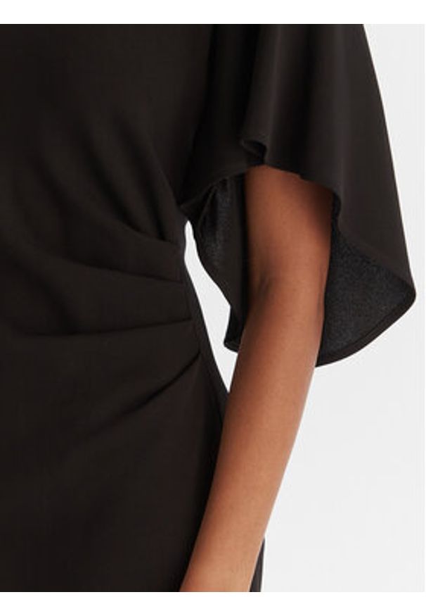 Pinko - PINKO Sukienka koktajlowa Scopone Abito 105583 A2Q2 Czarny Regular Fit. Kolor: czarny. Materiał: wiskoza. Styl: wizytowy