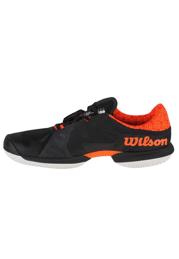 Buty do tenisa męskie, Wilson Kaos Swift 1.5. Zapięcie: sznurówki. Kolor: czarny. Materiał: materiał, syntetyk. Szerokość cholewki: normalna. Sport: tenis