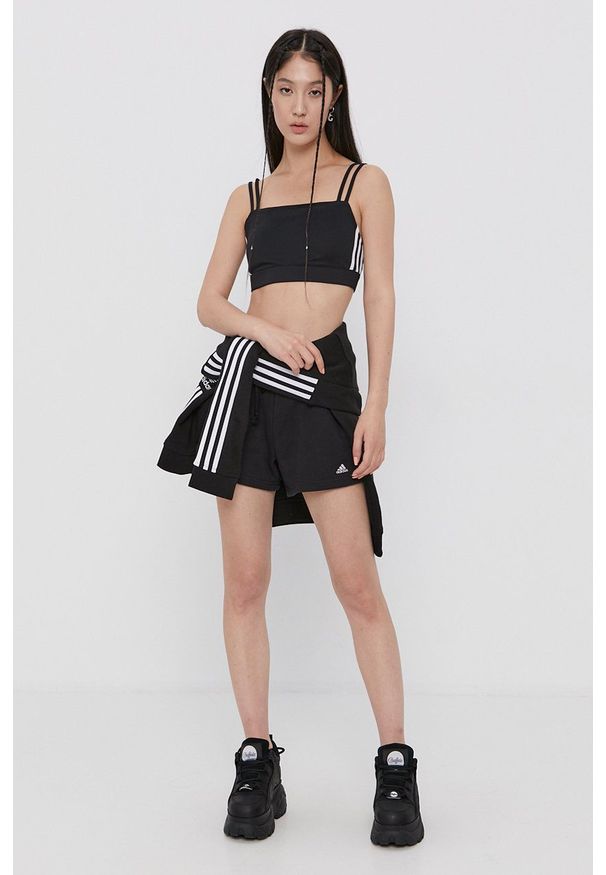 adidas Performance - Szorty. Okazja: na co dzień. Kolor: czarny. Materiał: dzianina. Styl: casual