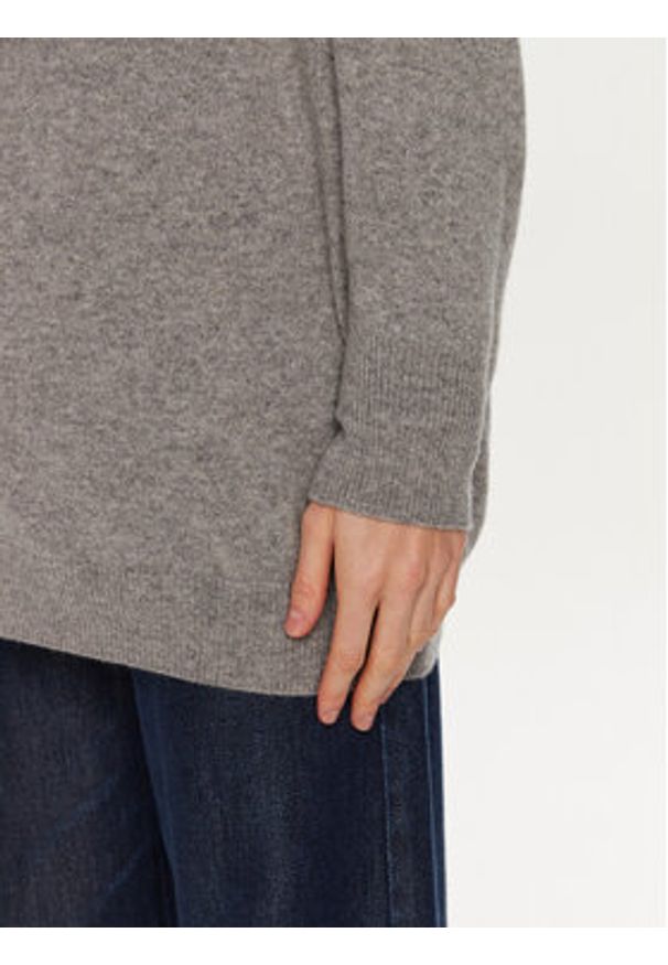 ViCOLO Sweter 22013S Szary Regular Fit. Kolor: szary. Materiał: kaszmir