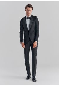 Pako Lorente - Czarne spodnie smokingowe P22SF-6S-003-C-S. Kolor: czarny. Materiał: poliester, wiskoza #1