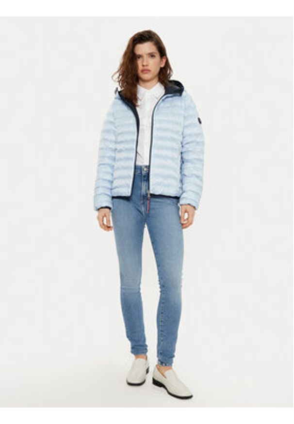 TOMMY HILFIGER - Tommy Hilfiger Kurtka przejściowa WW0WW45317 Błękitny Regular Fit. Kolor: niebieski. Materiał: syntetyk