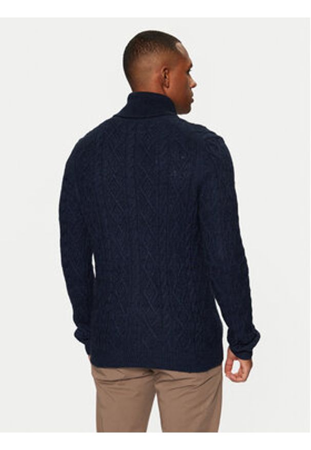 s.Oliver Sweter 2152201 Granatowy Regular Fit. Kolor: niebieski. Materiał: bawełna