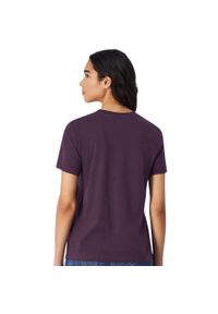 Champion - T-shirt Damski Z Bawełny Z Krótkim Rękawem. Kolor: fioletowy. Materiał: bawełna. Długość rękawa: krótki rękaw. Długość: krótkie