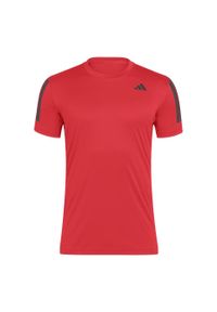 Adidas - Koszulka Club Tennis Climacool 3-Stripes. Kolor: czerwony. Technologia: ClimaCool (Adidas). Sport: tenis