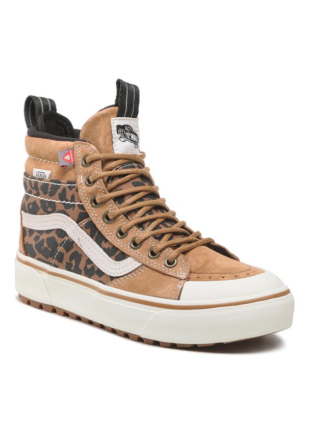 Sneakersy Vans Sk8-Hi Mte-2 VN0007NKA0A1 Chipmunk/Leopard. Kolor: brązowy. Materiał: zamsz, skóra. Model: Vans SK8