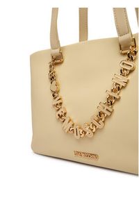 Love Moschino - LOVE MOSCHINO Torebka JC4153PP1OL1712A Beżowy. Kolor: beżowy. Materiał: skórzane #5