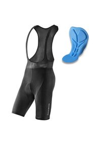 ROCKBROS - Krótkie spodenki rowerowe Rockbros z wkładką szelki sportowe męskie rozmiar XL. Kolor: czarny. Długość: krótkie. Sport: kolarstwo