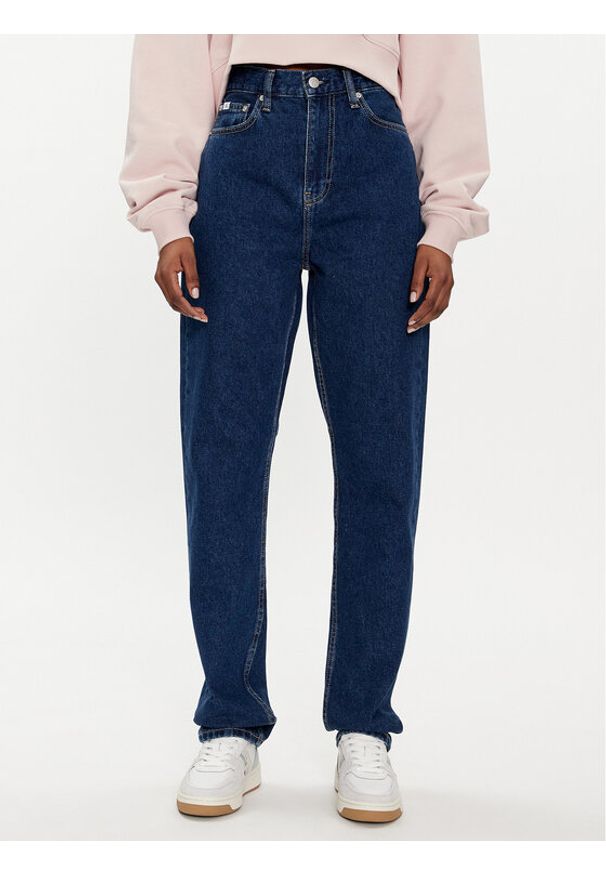 Calvin Klein Jeans Jeansy Authentic J20J222748 Granatowy Slim Fit. Kolor: niebieski