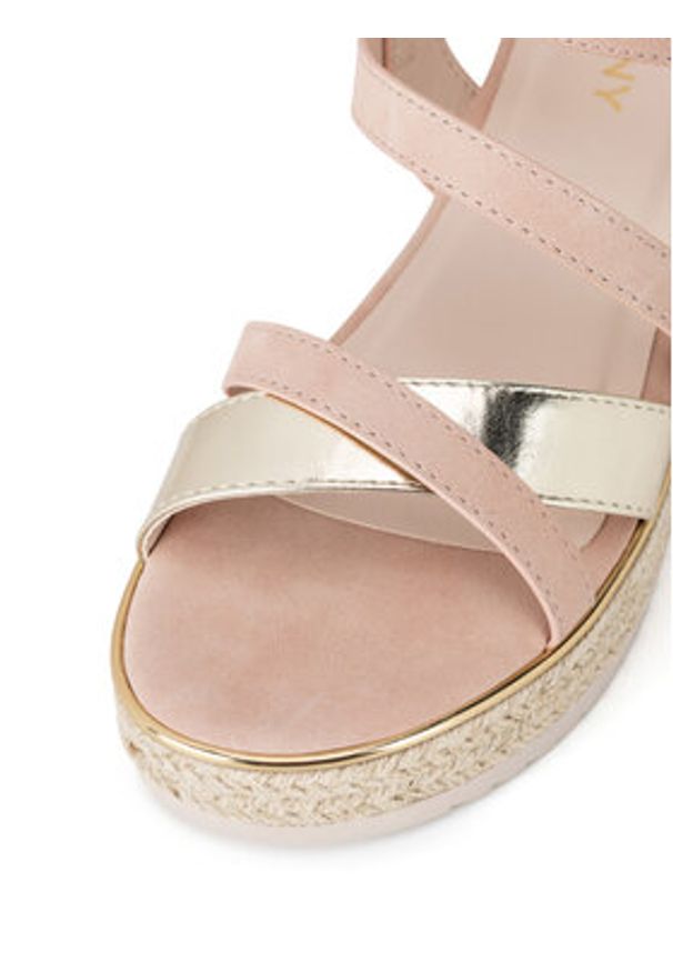 Jenny - JENNY Espadryle LB-P1092-YLD Różowy. Kolor: różowy. Materiał: materiał