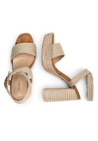 DeeZee Sandały KL-F20074-36 Beżowy. Kolor: beżowy. Materiał: materiał #6