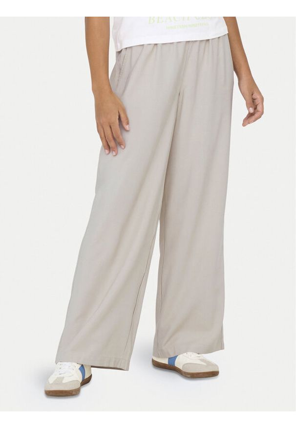 only - ONLY Spodnie materiałowe Aris 15337956 Beżowy Straight Fit. Kolor: beżowy. Materiał: wiskoza