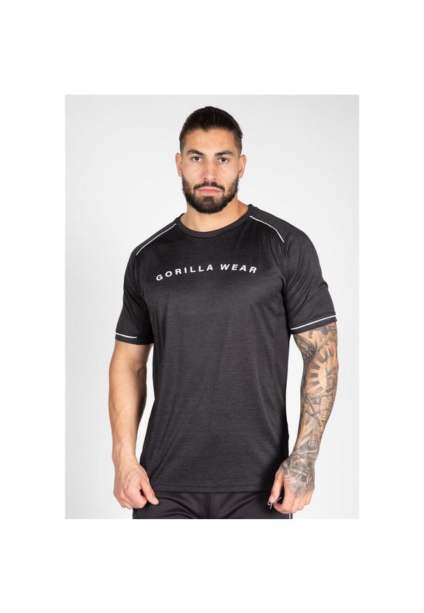 GORILLA WEAR - Fremont Koszulka - Czarny/Biały. Kolor: biały, wielokolorowy, czarny. Sport: fitness