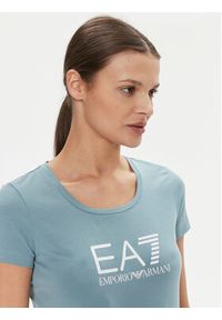 EA7 Emporio Armani T-Shirt 8NTT66 TJFKZ 1533 Niebieski Slim Fit. Kolor: niebieski. Materiał: bawełna