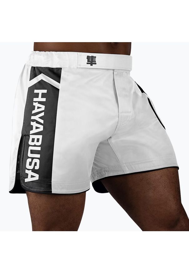 HAYABUSA - Spodenki treningowe męskie Hayabusa Icon Mid-Thigh MMA. Kolor: biały