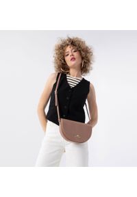 Wittchen - Damska saddle bag ze skóry o fakturze lizard różowa. Kolor: różowy. Materiał: skórzane. Styl: elegancki #4