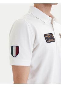 Aeronautica Militare Polo 261PO1927UP00191 Biały Regular Fit. Typ kołnierza: polo. Kolor: biały. Materiał: bawełna #3