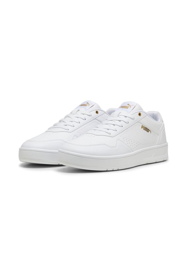 Puma - Sneakersy Court Classic PUMA White Gold. Kolor: biały, żółty, wielokolorowy