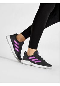 Adidas - adidas Buty CourtFlash W GW6263 Czarny. Kolor: czarny. Materiał: materiał #8