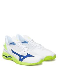 Mizuno Buty halowe Wave Mirage 5 X1GA2350 39 Biały. Kolor: biały. Materiał: skóra. Model: Mizuno Wave #6