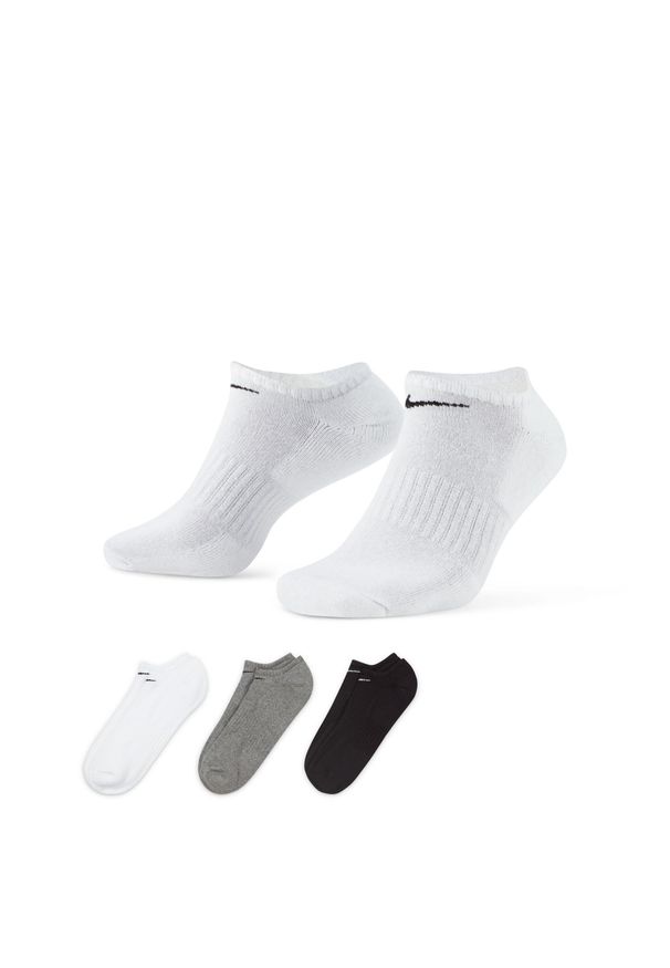 SKARPETY Nike Everyday Cushioned Training No-Show 3 Pairs, Dla obu płci. Kolor: wielokolorowy. Materiał: bawełna, materiał