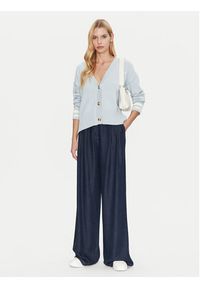 Guess Jeans Kardigan W4BR81 Z3HM1 Błękitny Regular Fit. Kolor: niebieski. Materiał: bawełna #2