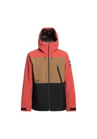 Kurtka snowboardowa męska Quiksilver Sycamore. Kolor: czerwony, wielokolorowy. Sport: snowboard