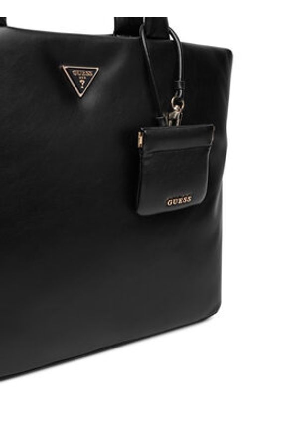 Guess Torebka Sunetra HWNG75 34230 Czarny. Kolor: czarny. Materiał: skórzane