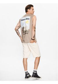 Only & Sons Tank top 22026088 Beżowy Relaxed Fit. Kolor: beżowy. Materiał: bawełna #4