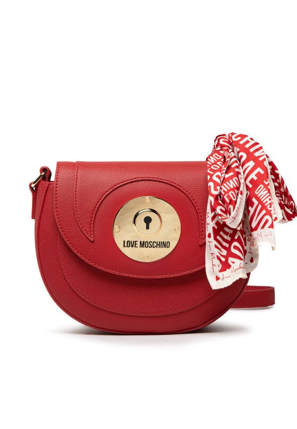 Love Moschino - LOVE MOSCHINO Torebka JC4136PP1FLP0500 Czerwony. Kolor: czerwony. Materiał: skórzane