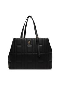 TOMMY HILFIGER - Tommy Hilfiger Torebka Th Feminine Tote AW0AW17452 Czarny. Kolor: czarny. Materiał: skórzane #4