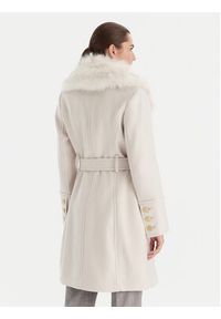 Marciano Guess Płaszcz wełniany 5BGL26 1799Z Écru Regular Fit. Materiał: syntetyk #2
