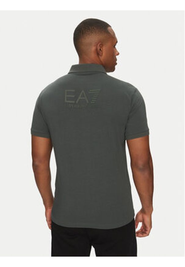 EA7 Emporio Armani Polo 7M000228 AF10373 U8109 Szary Regular Fit. Typ kołnierza: polo. Kolor: szary. Materiał: bawełna
