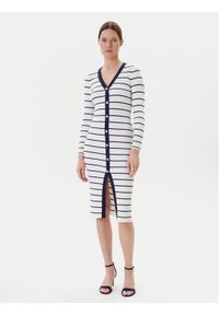 Guess Sukienka dzianinowa W5YK98 Z2YK2 Biały Slim Fit. Kolor: biały. Materiał: wiskoza