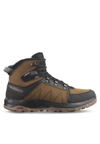 salomon - Salomon Trekkingi Outchill Thinsulate™ Waterproof L47381900 Brązowy. Kolor: brązowy. Materiał: skóra. Technologia: Thinsulate. Sport: turystyka piesza #1