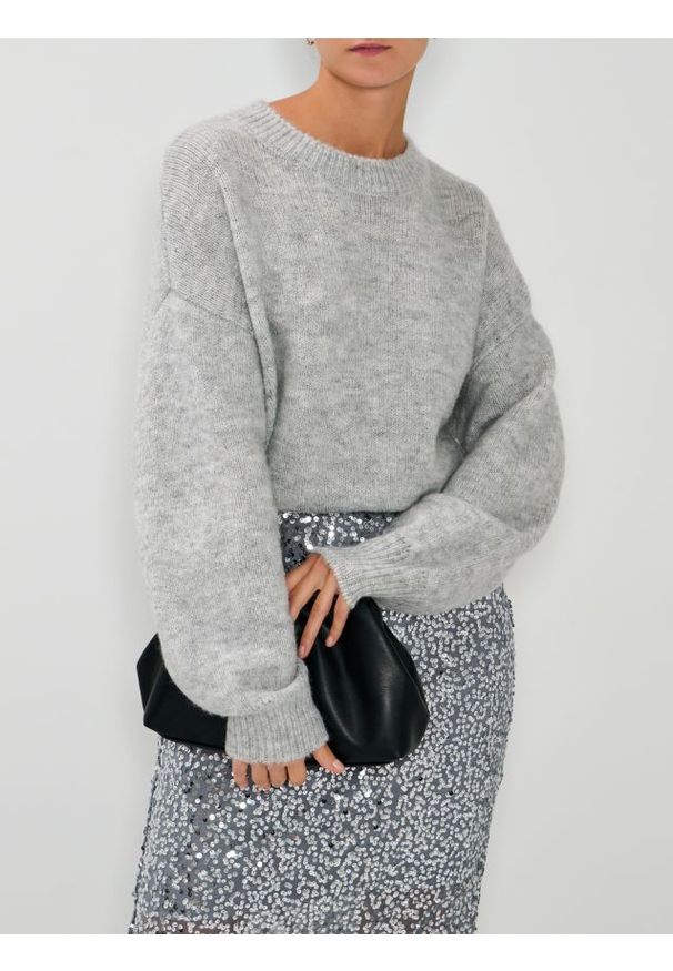 Sinsay - Sweter basic - szary. Kolor: szary