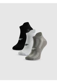 4f - 4F Skarpetki treningowe przed kostkę (3-pack) męskie - multikolor 39-42. Kolor: wielokolorowy. Materiał: syntetyk, materiał, włókno, elastan. Sport: kolarstwo, fitness #1