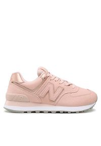 New Balance Sneakersy WL574NK2 Różowy. Kolor: różowy. Materiał: skóra, zamsz. Model: New Balance 574 #7