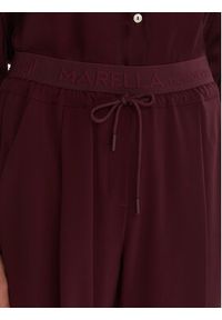 Marella Spodnie materiałowe Vanto 2523136065 Bordowy Regular Fit. Kolor: czerwony. Materiał: syntetyk #3