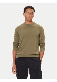 BOSS Sweter Kanovano_S 50527583 Zielony Regular Fit. Kolor: zielony. Materiał: bawełna