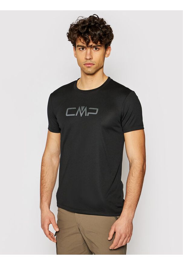 CMP Koszulka techniczna 39T7117P Czarny Regular Fit. Kolor: czarny. Materiał: syntetyk