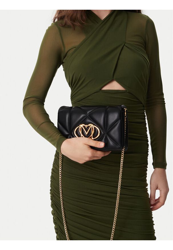 Love Moschino - LOVE MOSCHINO Torebka JC4043PP1PLC0000 Czarny. Kolor: czarny. Materiał: skórzane
