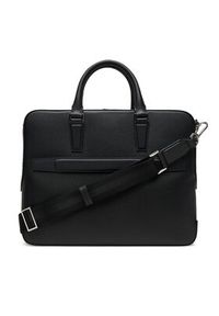 BOSS Torba na laptopa 50548265 Czarny. Kolor: czarny. Materiał: skóra #3