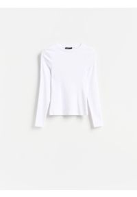 Reserved - Prążkowany longsleeve - wielobarwny. Materiał: prążkowany. Długość rękawa: długi rękaw