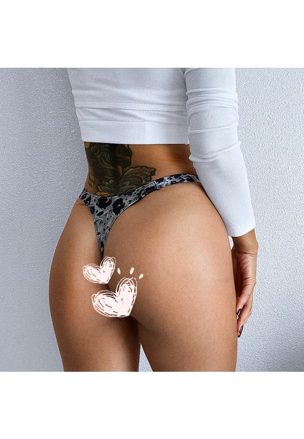 Intica - Stringi damskie z wysokim stanem optycznie wydłużające nogi Jisoon. Stan: podwyższony. Kolor: czerwony. Materiał: materiał