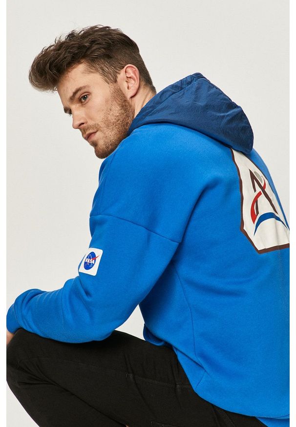 adidas Performance - Bluza GQ2224. Typ kołnierza: kaptur. Kolor: niebieski. Materiał: poliester